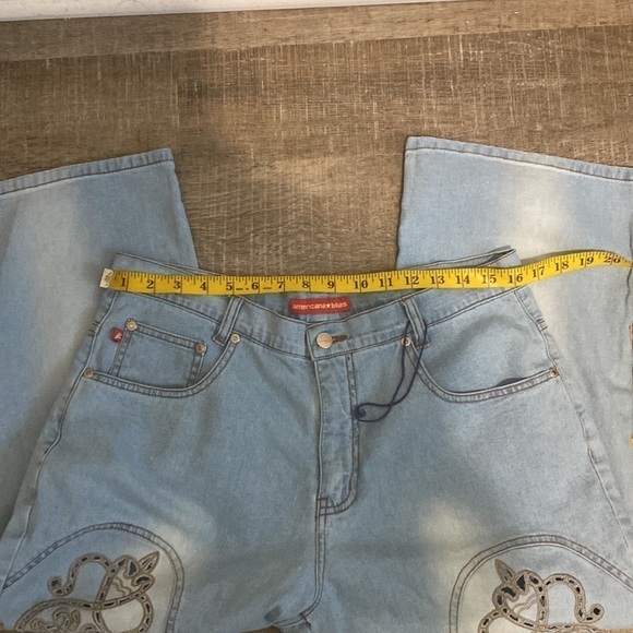 Americana Blues Boutique Womens Cut out embroidered capris | Size 12 | NWOT - Picture 9 of 12
